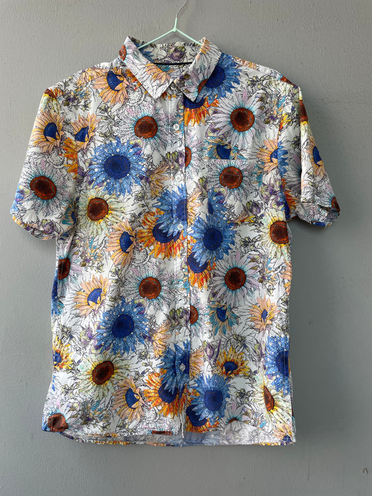 Funky Retro Vintage Floral Shirt