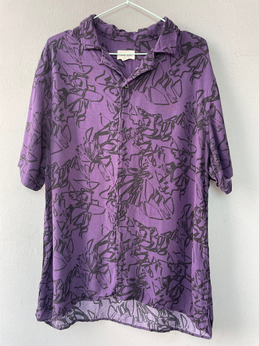 Funky Retro Vintage Purple Shirt