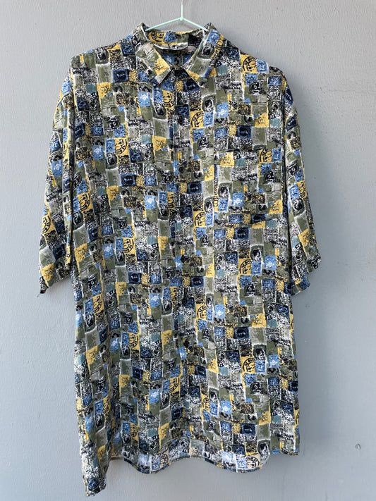 Funky Vintage Retro Golf Shirt